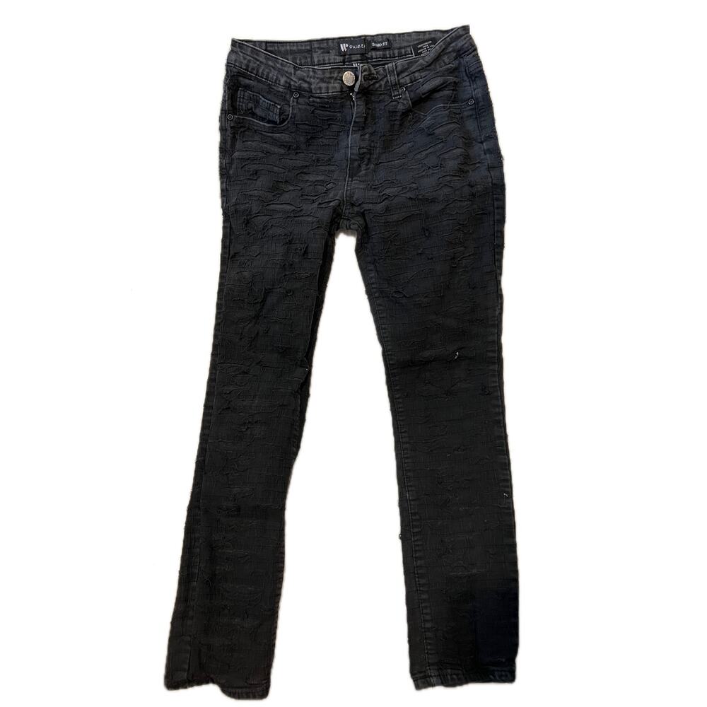 Waimea Skinny Fit Streetwear Black Jeans Mens 32x32